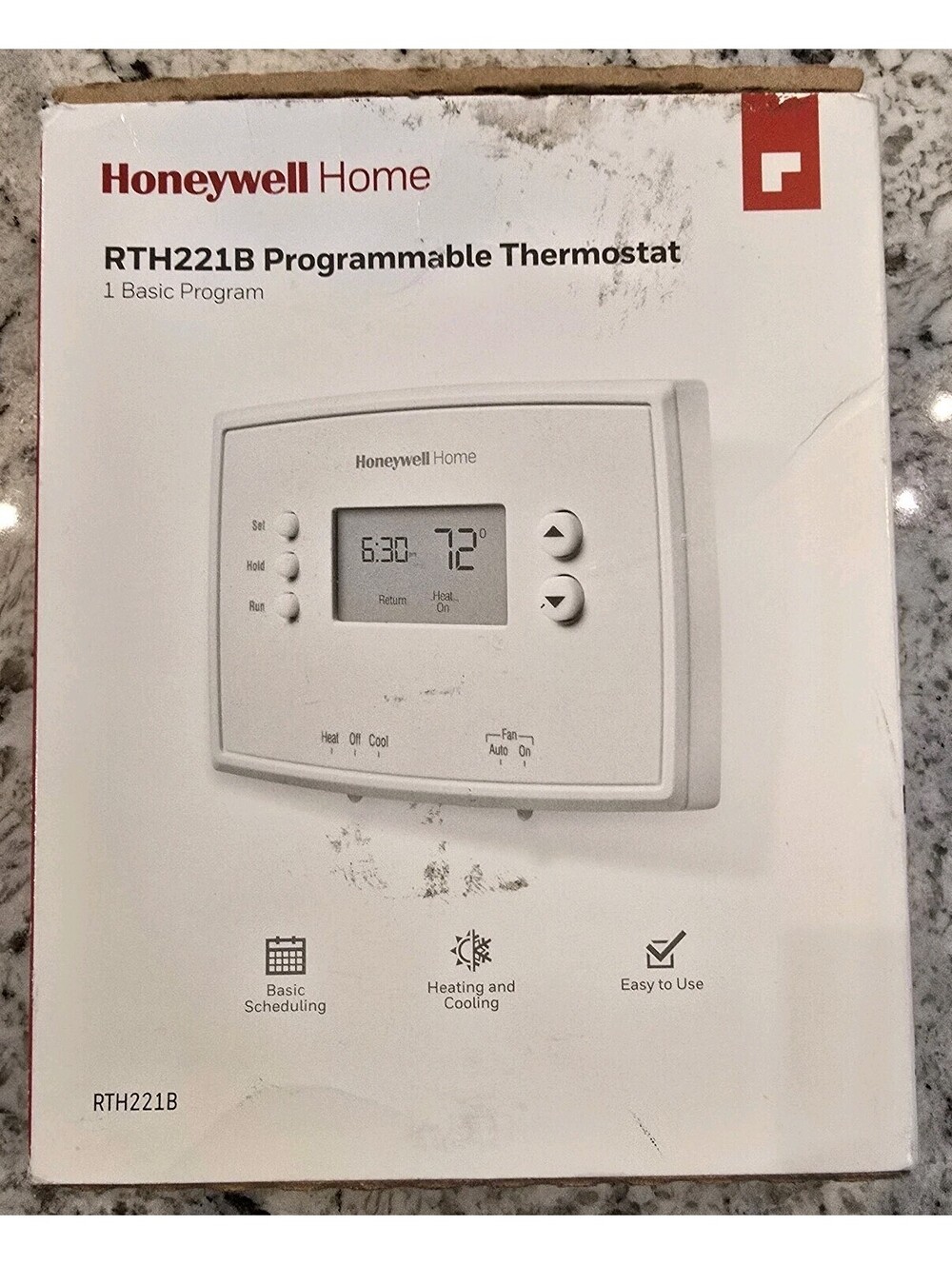Honeywell 1-Week Programmable Thermostat (RTH221B1039)*393-18